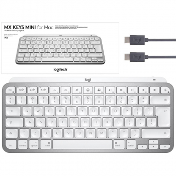 Klawiatura Logitech MX Keys Mini for Mac Pale Grey
