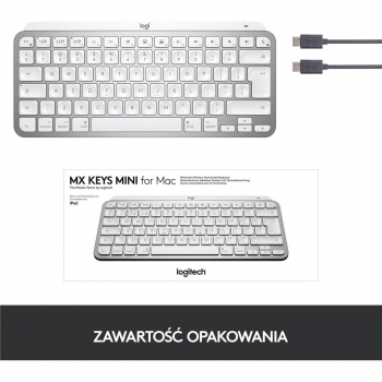 Klawiatura Logitech MX Keys Mini for Mac Pale Grey-4032
