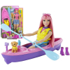 Lalka Barbie Mattel Kemping - Daisy + kajak (HDF75