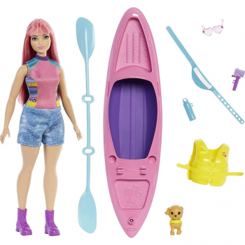 Lalka Barbie Mattel Kemping - Daisy + kajak (HDF75-4054